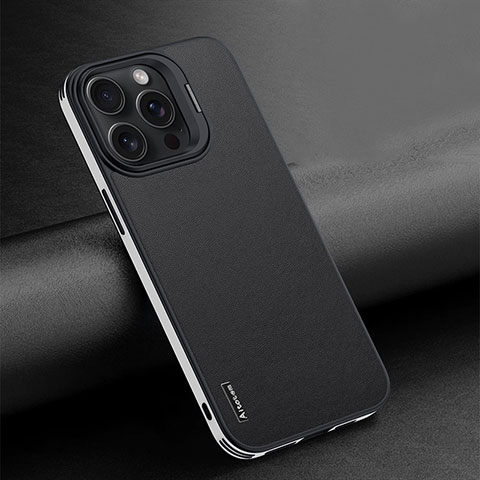 Custodia Lusso Pelle Cover AT4 per Apple iPhone 14 Pro Nero