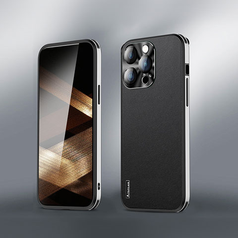 Custodia Lusso Pelle Cover AT6 per Apple iPhone 13 Pro Max Nero