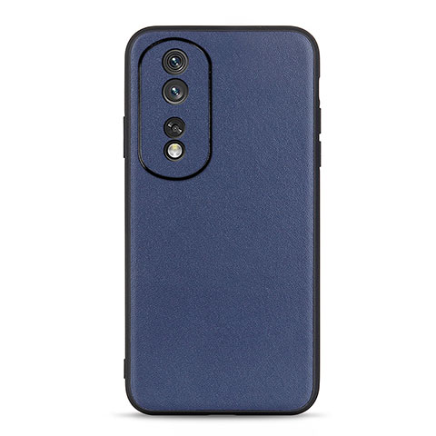 Custodia Lusso Pelle Cover B01H per Huawei Honor 80 5G Blu