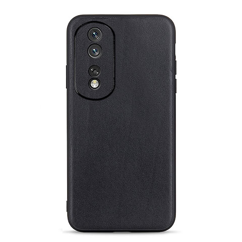 Custodia Lusso Pelle Cover B01H per Huawei Honor 80 5G Nero