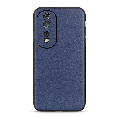 Custodia Lusso Pelle Cover B01H per Huawei Honor 80 Pro 5G Blu