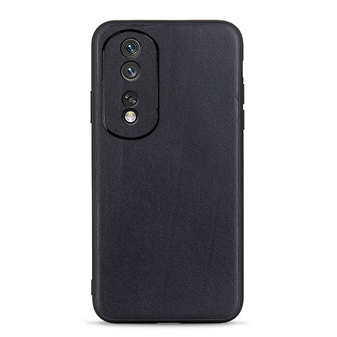 Custodia Lusso Pelle Cover B01H per Huawei Honor 80 Pro 5G Nero