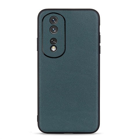 Custodia Lusso Pelle Cover B01H per Huawei Honor 80 Pro 5G Verde