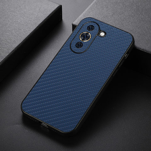 Custodia Lusso Pelle Cover B01H per Huawei Nova 10 Blu