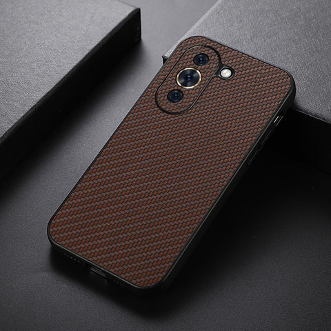 Custodia Lusso Pelle Cover B01H per Huawei Nova 10 Pro Marrone