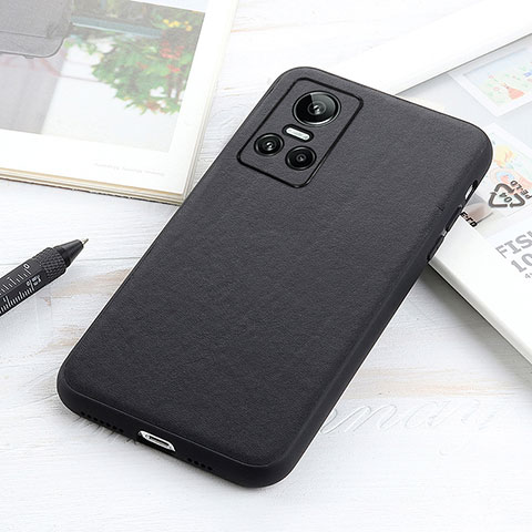 Custodia Lusso Pelle Cover B01H per Realme GT Neo3 5G Nero