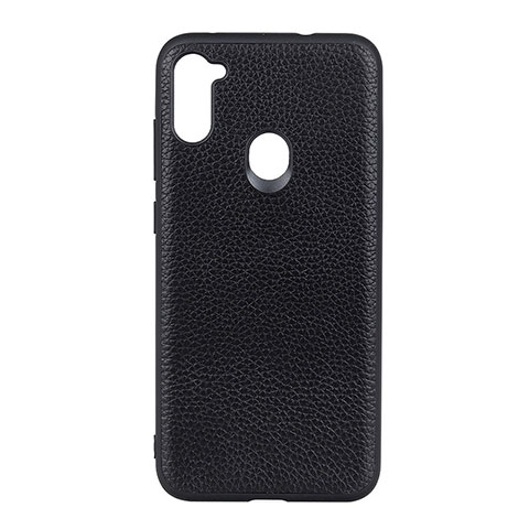 Custodia Lusso Pelle Cover B01H per Samsung Galaxy A11 Nero