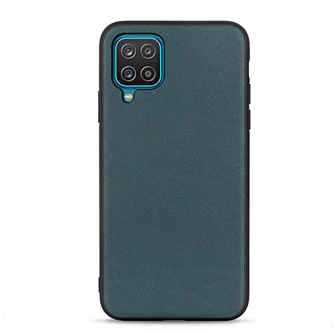 Custodia Lusso Pelle Cover B01H per Samsung Galaxy A12 Verde