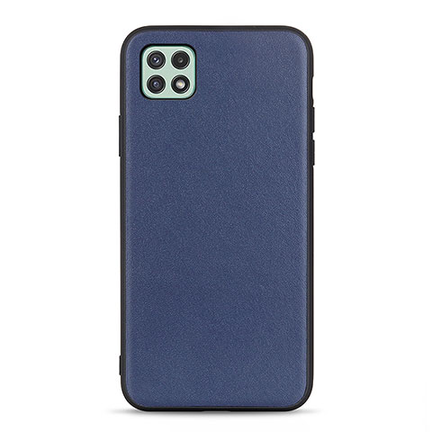 Custodia Lusso Pelle Cover B01H per Samsung Galaxy A22s 5G Blu