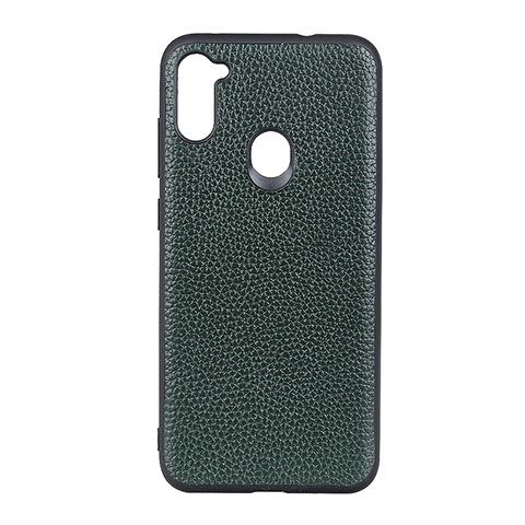 Custodia Lusso Pelle Cover B01H per Samsung Galaxy M11 Verde