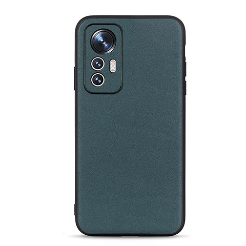 Custodia Lusso Pelle Cover B01H per Xiaomi Mi 12 Pro 5G Verde