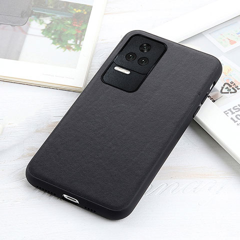 Custodia Lusso Pelle Cover B01H per Xiaomi Poco F4 5G Nero