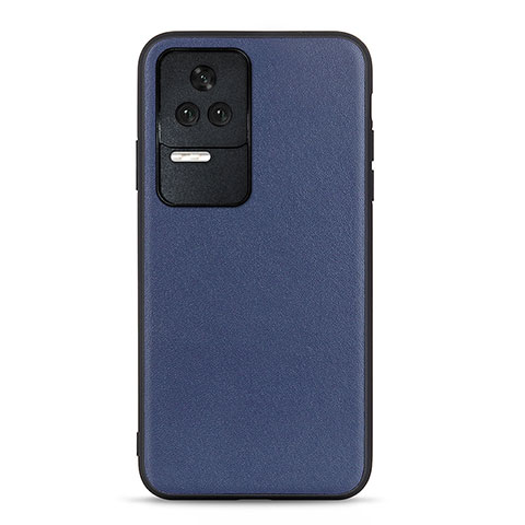 Custodia Lusso Pelle Cover B01H per Xiaomi Redmi K50 Pro 5G Blu