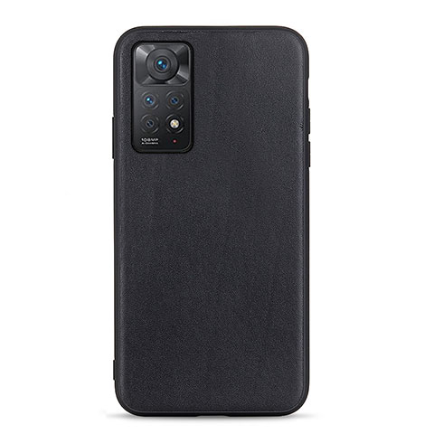 Custodia Lusso Pelle Cover B01H per Xiaomi Redmi Note 11 Pro 5G Nero