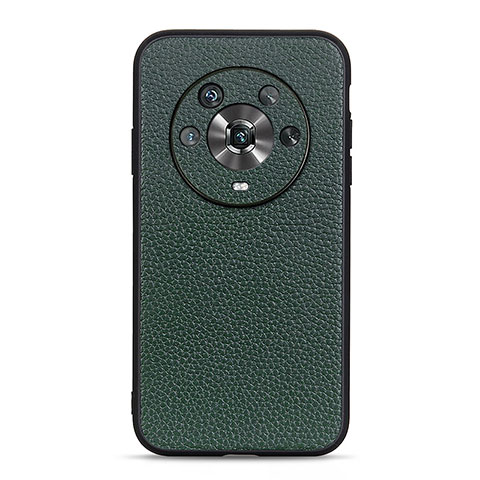 Custodia Lusso Pelle Cover B02H per Huawei Honor Magic4 5G Verde