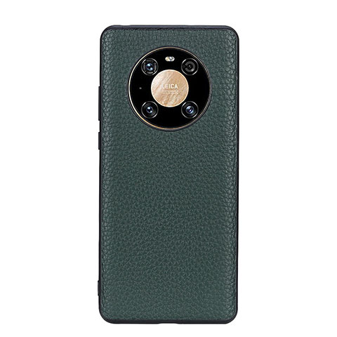 Custodia Lusso Pelle Cover B02H per Huawei Mate 40 Pro Verde