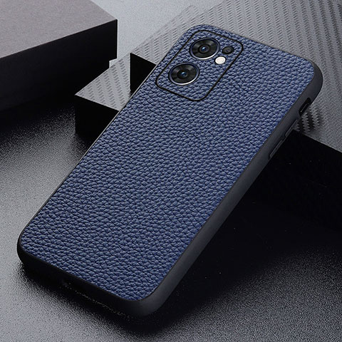 Custodia Lusso Pelle Cover B02H per OnePlus Nord CE 2 5G Blu