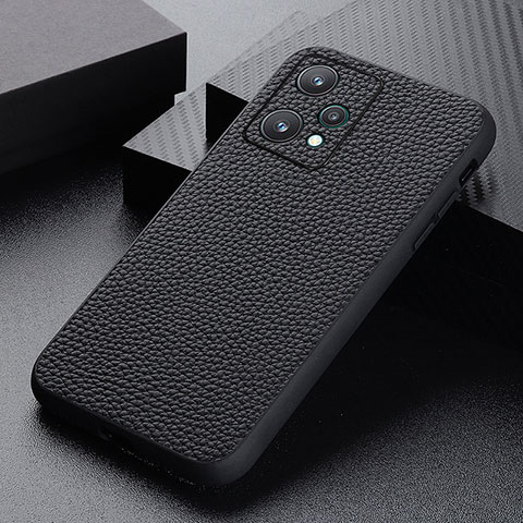 Custodia Lusso Pelle Cover B02H per Realme 9 Pro 5G Nero