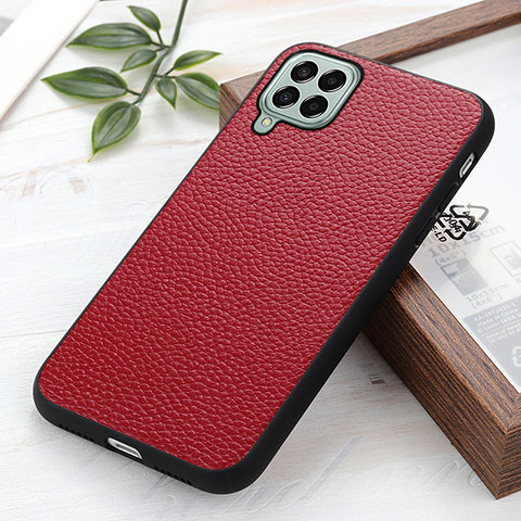 Custodia Lusso Pelle Cover B02H per Samsung Galaxy M33 5G Rosso