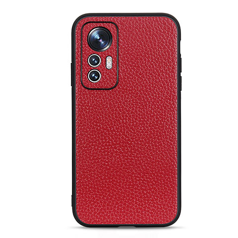 Custodia Lusso Pelle Cover B02H per Xiaomi Mi 12S Pro 5G Rosso