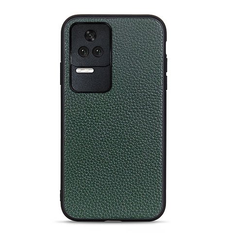 Custodia Lusso Pelle Cover B02H per Xiaomi Redmi K50 Pro 5G Verde