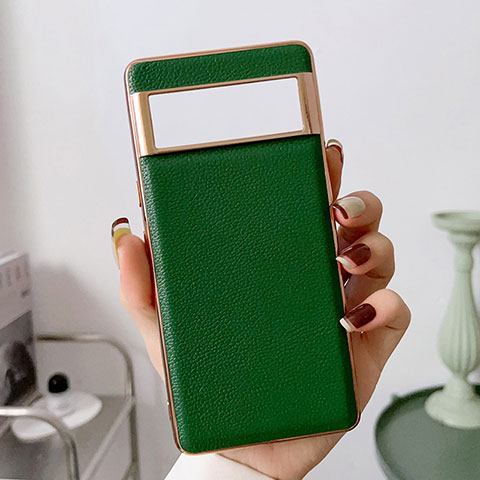 Custodia Lusso Pelle Cover B03H per Google Pixel 7 5G Verde