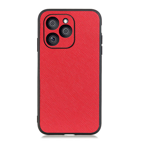 Custodia Lusso Pelle Cover B03H per Huawei Honor 60 SE 5G Rosso