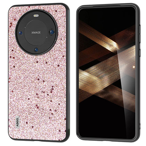 Custodia Lusso Pelle Cover B03H per Huawei Mate 60 Pro+ Plus Rosa