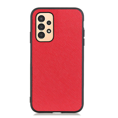 Custodia Lusso Pelle Cover B03H per Samsung Galaxy A13 4G Rosso