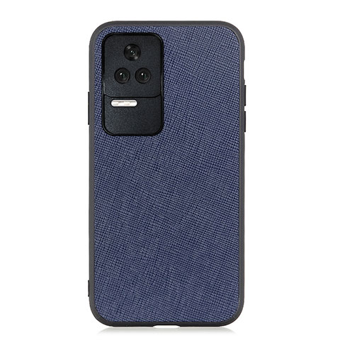 Custodia Lusso Pelle Cover B03H per Xiaomi Poco F4 5G Blu