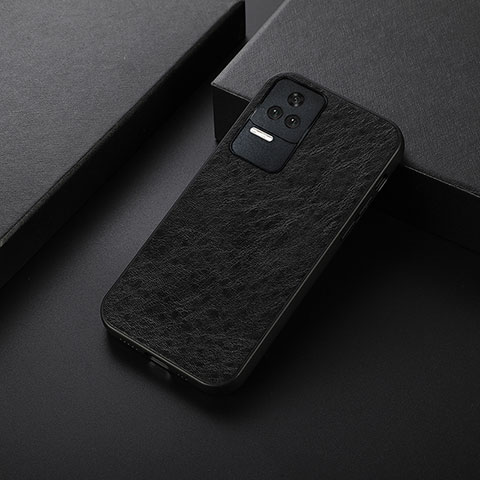 Custodia Lusso Pelle Cover B05H per Xiaomi Poco F4 5G Nero