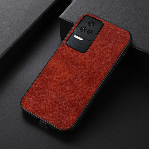 Custodia Lusso Pelle Cover B05H per Xiaomi Redmi K50 Pro 5G Marrone