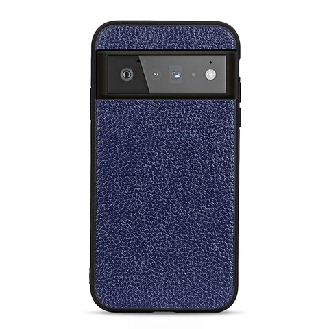 Custodia Lusso Pelle Cover B06H per Google Pixel 6 Pro 5G Blu