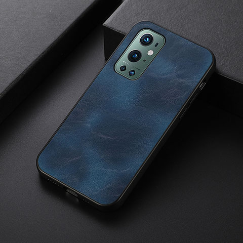 Custodia Lusso Pelle Cover B06H per OnePlus 9 Pro 5G Blu