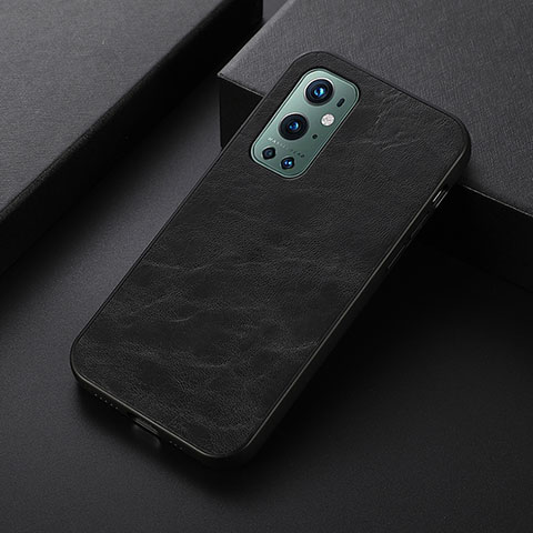 Custodia Lusso Pelle Cover B06H per OnePlus 9 Pro 5G Nero