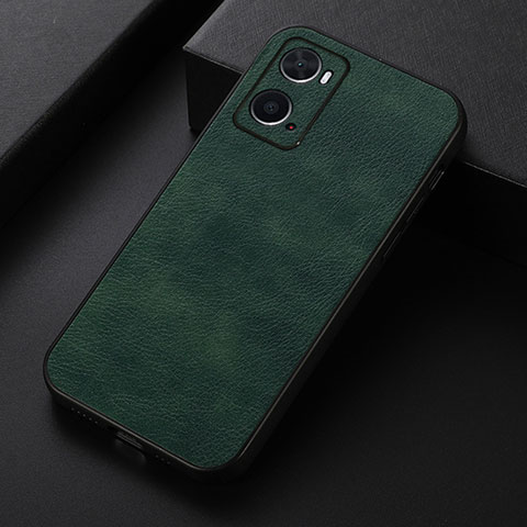 Custodia Lusso Pelle Cover B06H per Oppo A36 Verde