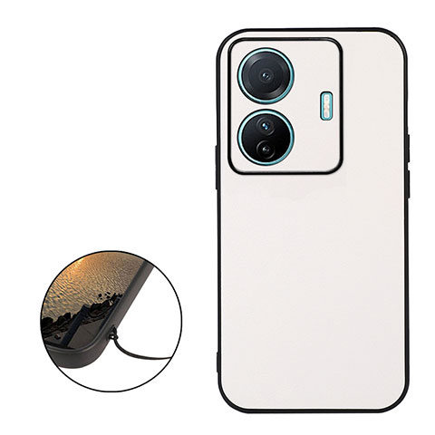 Custodia Lusso Pelle Cover B06H per Vivo iQOO Z6 Pro 5G Bianco