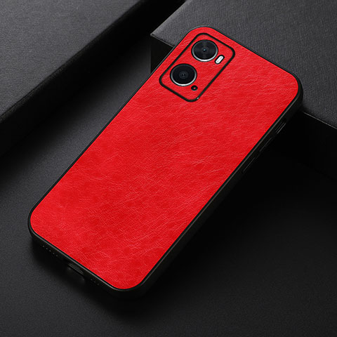 Custodia Lusso Pelle Cover B07H per Oppo A36 Rosso