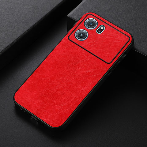 Custodia Lusso Pelle Cover B07H per Oppo K10 5G Rosso