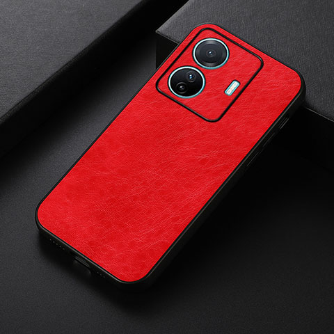 Custodia Lusso Pelle Cover B07H per Vivo iQOO Z6 Pro 5G Rosso