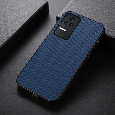 Custodia Lusso Pelle Cover B07H per Xiaomi Poco F4 5G Blu