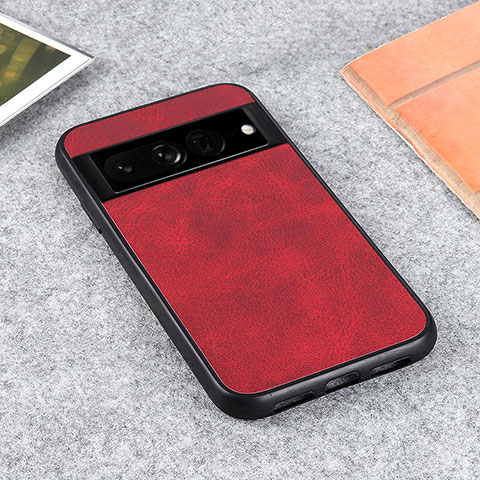 Custodia Lusso Pelle Cover B08H per Google Pixel 7 Pro 5G Rosso