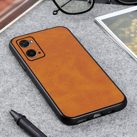 Custodia Lusso Pelle Cover B08H per Oppo A36 Marrone