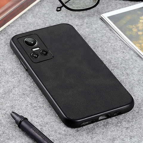 Custodia Lusso Pelle Cover B08H per Realme GT Neo3 5G Nero