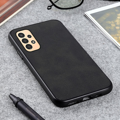 Custodia Lusso Pelle Cover B08H per Samsung Galaxy A13 4G Nero