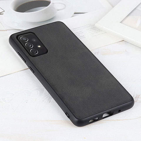 Custodia Lusso Pelle Cover B08H per Samsung Galaxy A72 4G Nero