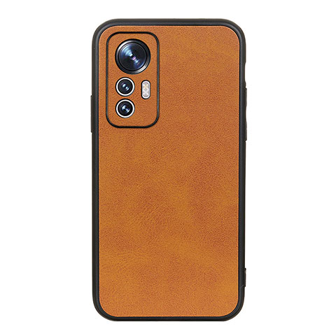 Custodia Lusso Pelle Cover B08H per Xiaomi Mi 12S 5G Marrone