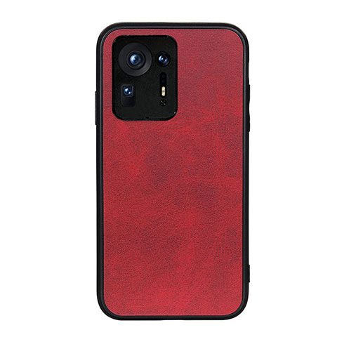 Custodia Lusso Pelle Cover B08H per Xiaomi Mi Mix 4 5G Rosso