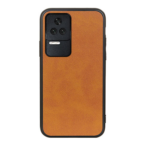 Custodia Lusso Pelle Cover B08H per Xiaomi Poco F4 5G Marrone