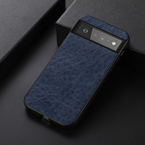 Custodia Lusso Pelle Cover B09H per Google Pixel 6 5G Blu